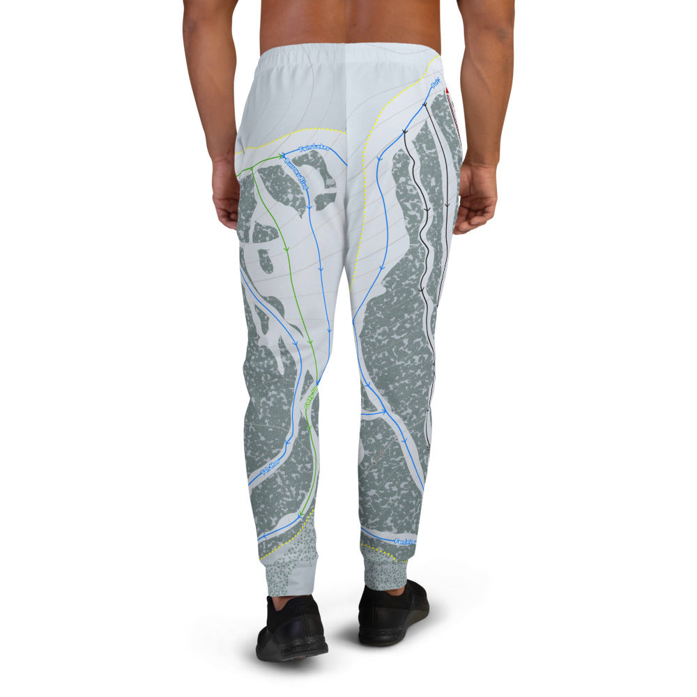 Pomerelle, Idaho Ski Trail Map Men's Mid-Layer - Powderaddicts