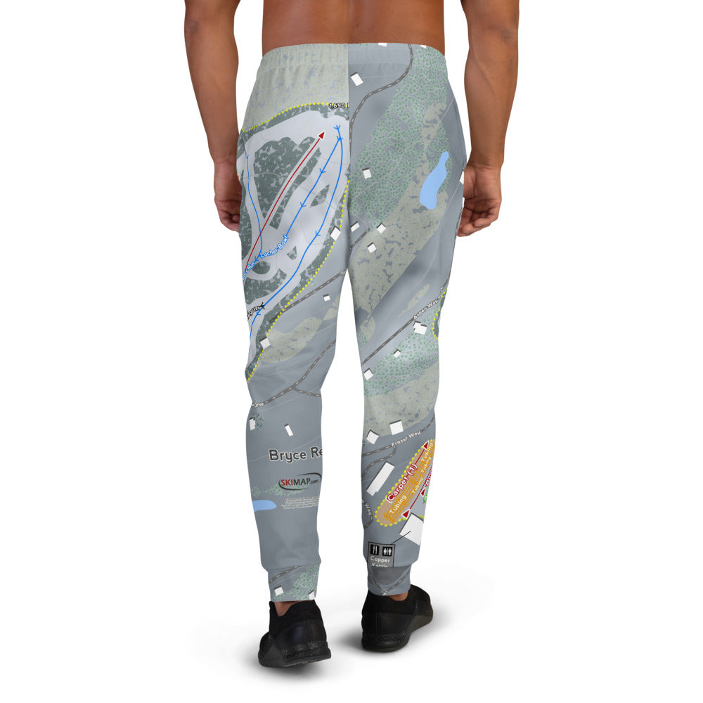 Bryce, Virginia Ski Trail Map Men's Mid-Layer - Powderaddicts