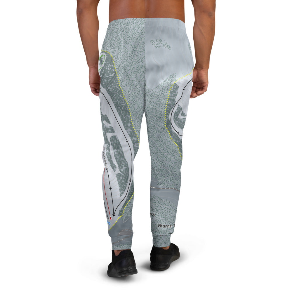Warner Canyon, Oregon Ski Trail Map Men's Mid-Layer - Powderaddicts