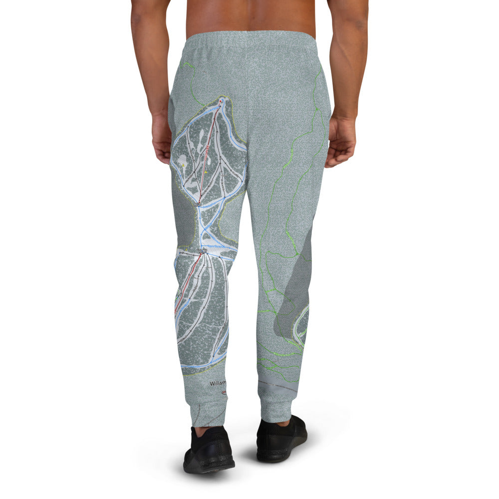 Willamette Pass, Oregon Ski Trail Map Men's Mid-Layer - Powderaddicts