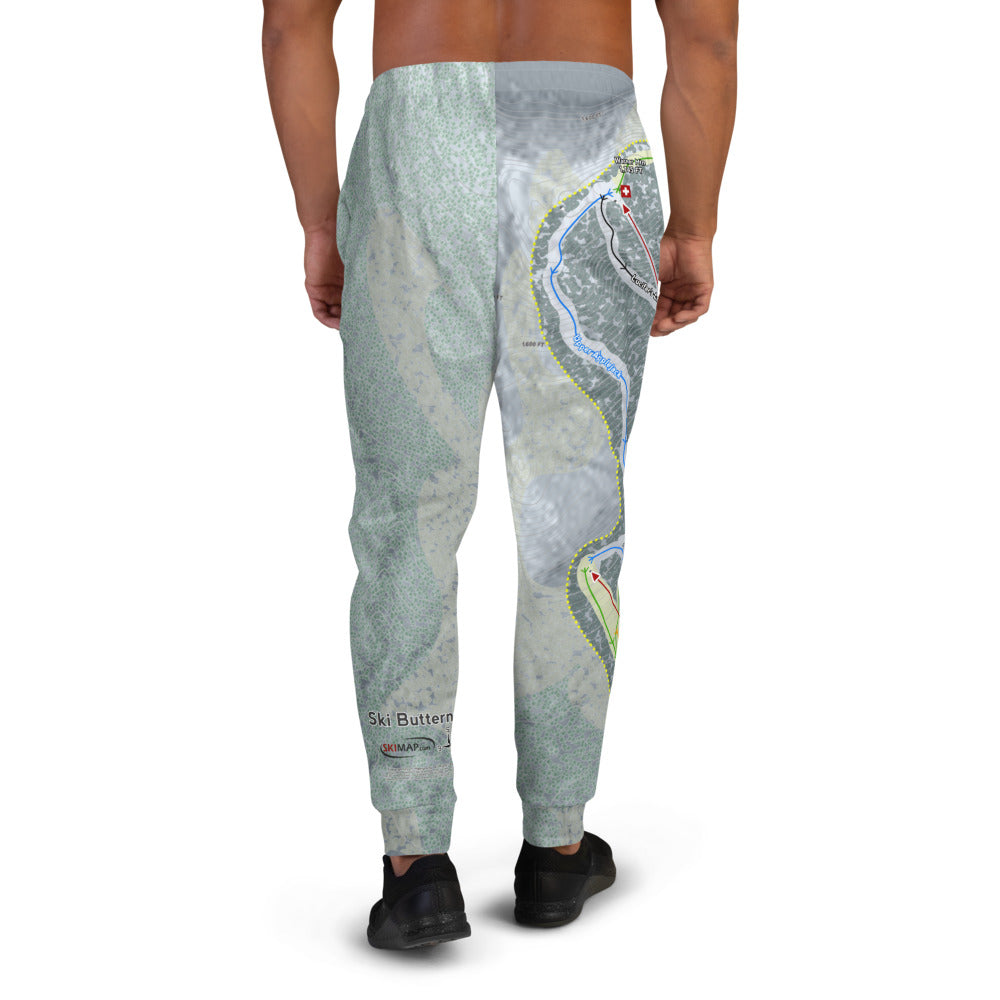 Ski Butternut, Massachusetts Ski Trail Map Men's Mid-Layer - Powderaddicts