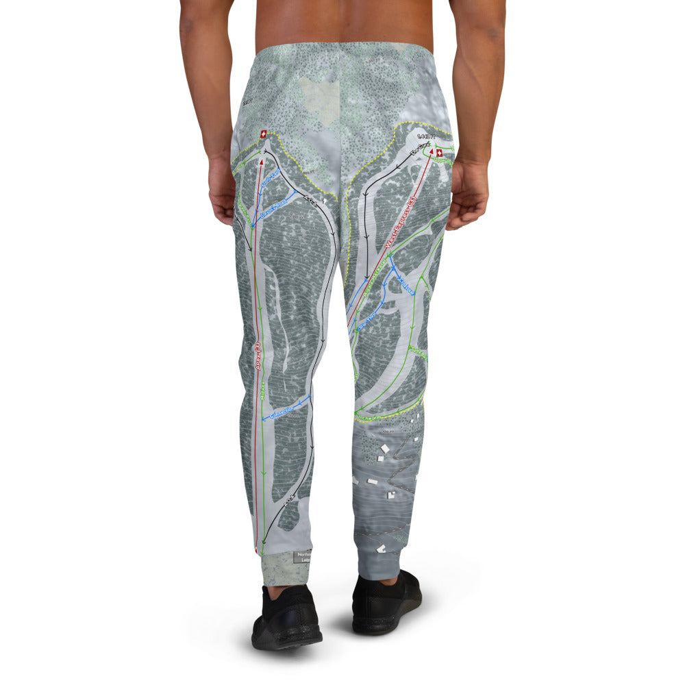 West Mountain, New York Ski Trail Map Men's Mid-Layer - Powderaddicts
