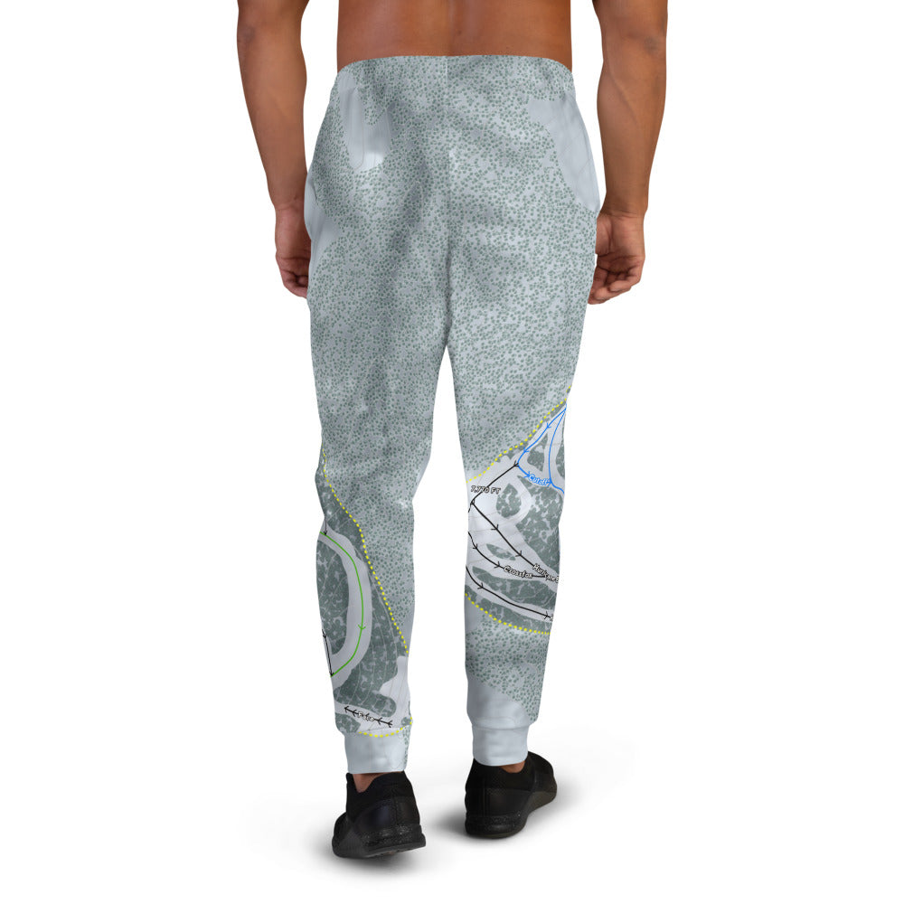 Hogadon, Wyoming Ski Trail Map Men's Mid-Layer - Powderaddicts