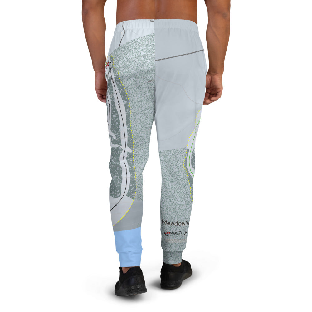Meadowlark, Wyoming Ski Trail Map Men's Mid-Layer - Powderaddicts