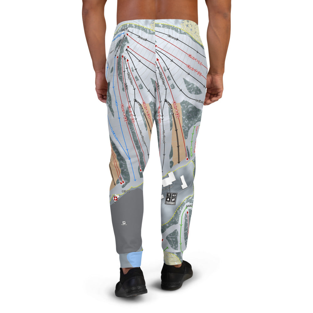 Alpine Valley, Michigan Ski Trail Map Men's Mid-Layer - Powderaddicts