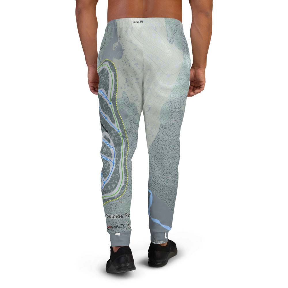 Suicide Six, Vermont Ski Trail Map Men's Mid-Layer - Powderaddicts