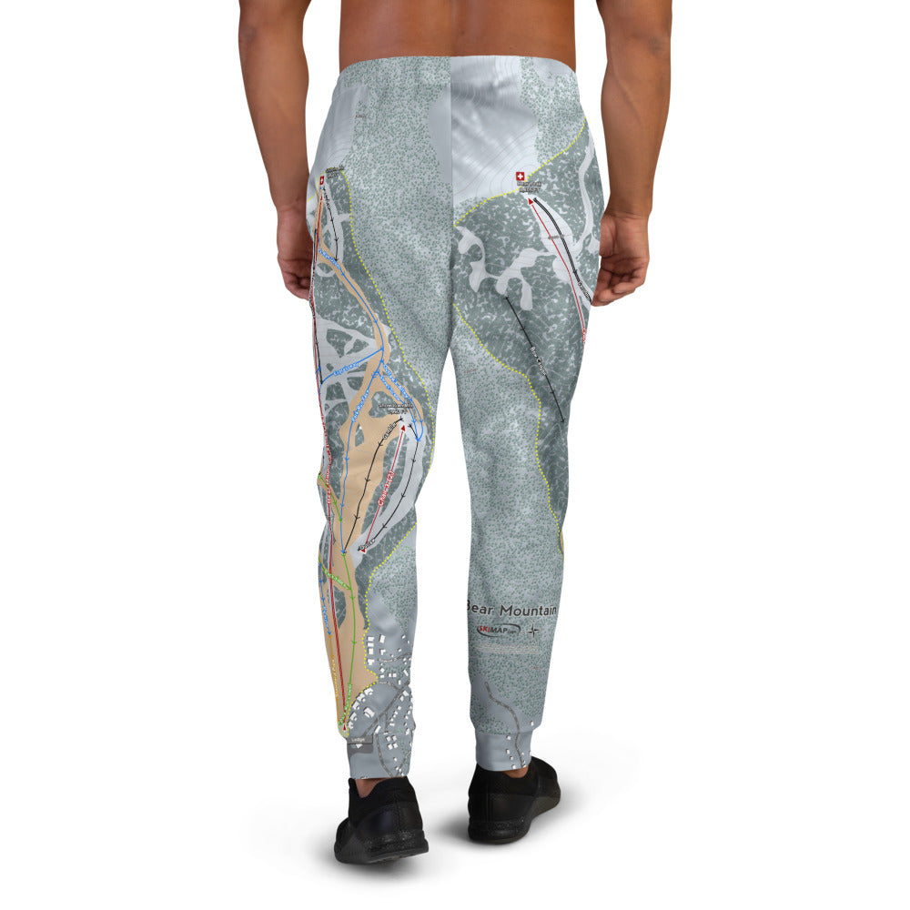 Bear Mountain, California Ski Trail Map Men's Mid-Layer - Powderaddicts