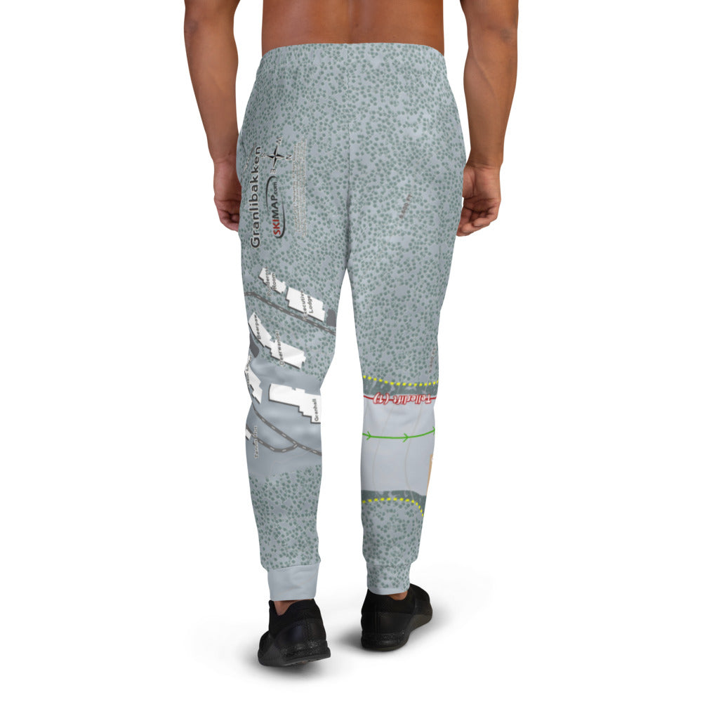 Granlibakken, California Ski Trail Map Men's Mid-Layer - Powderaddicts