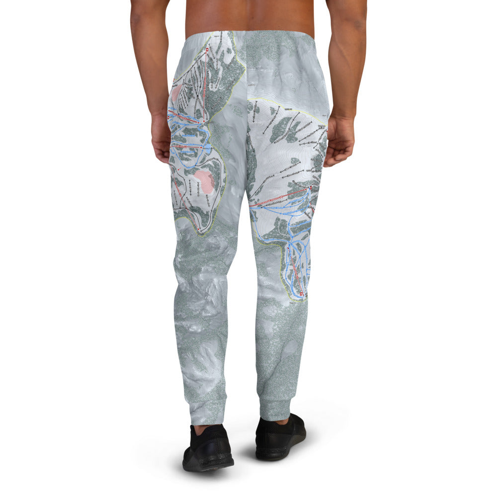 Palisades Tahoe, California Ski Trail Map Men's Mid-Layer - Powderaddicts