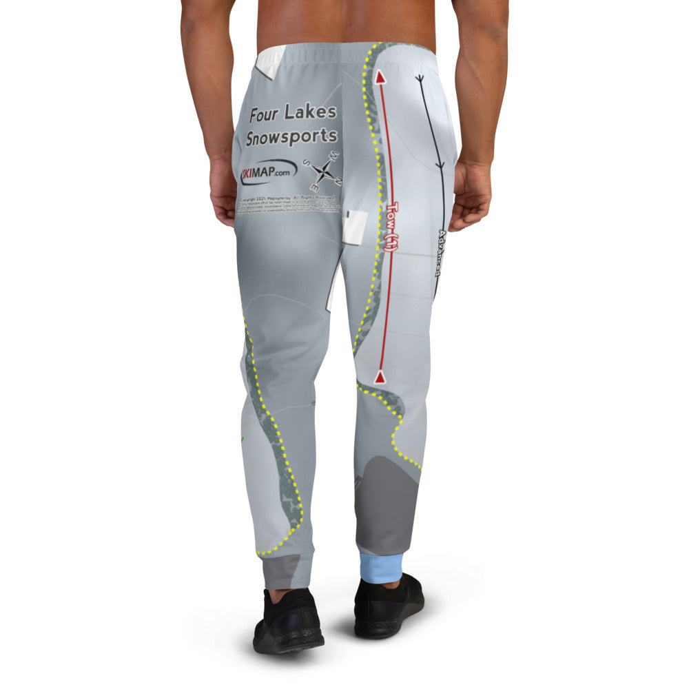 Four Lakes Snowsports, Illinois Ski Trail Map Men's Mid-Layer - Powderaddicts