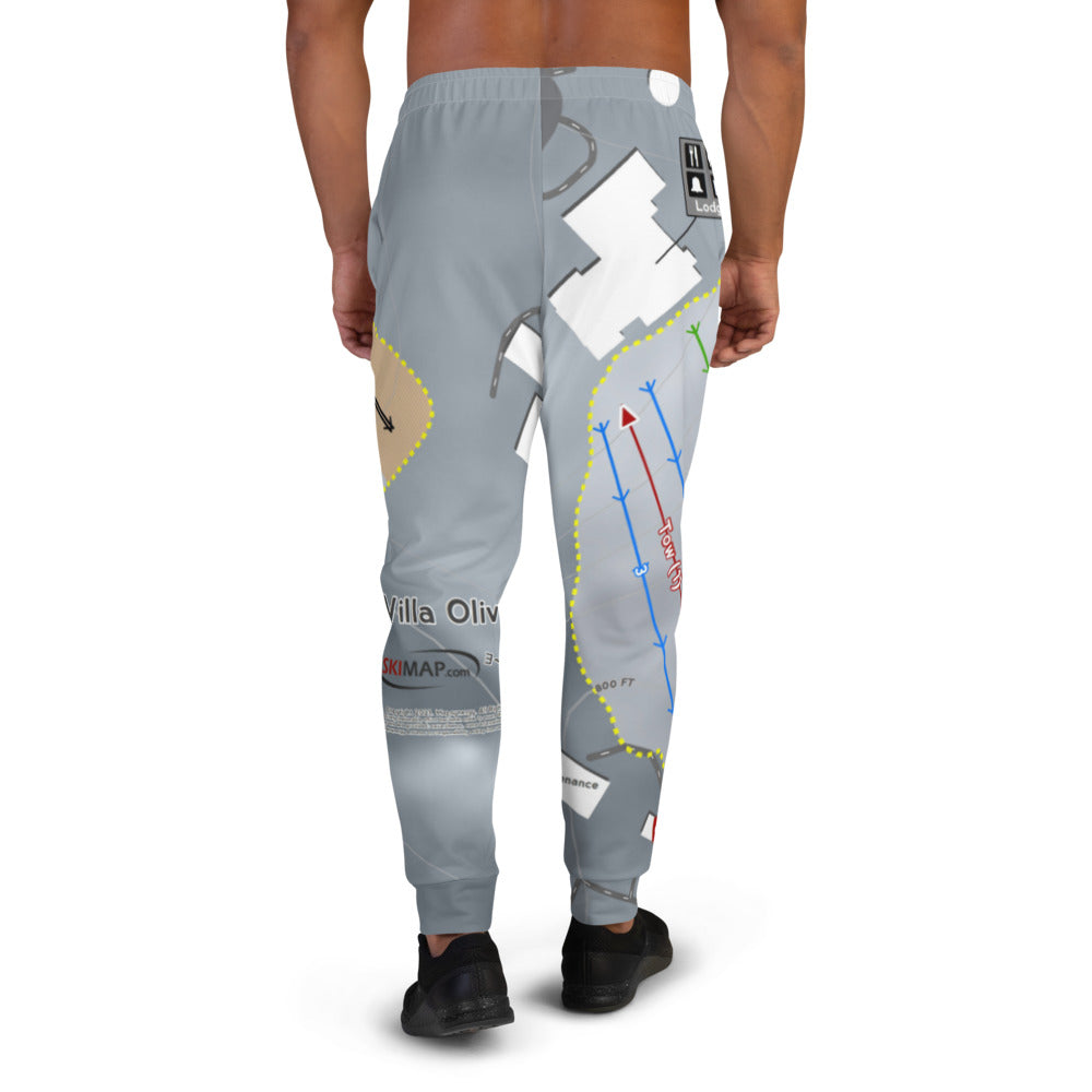 Villa Olivia, Illinois Ski Trail Map Men's Mid-Layer - Powderaddicts