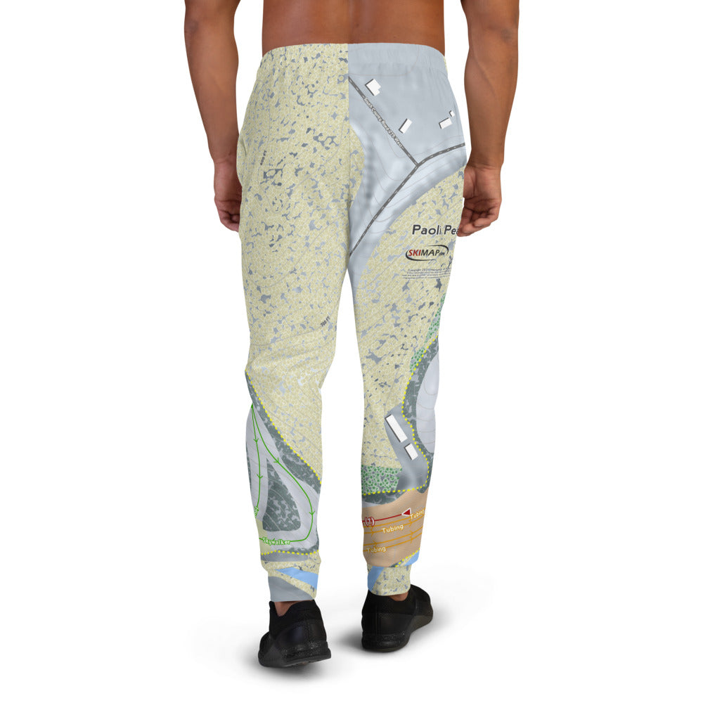 Paoli Peaks, Indiana Ski Trail Map Men's Mid-Layer - Powderaddicts