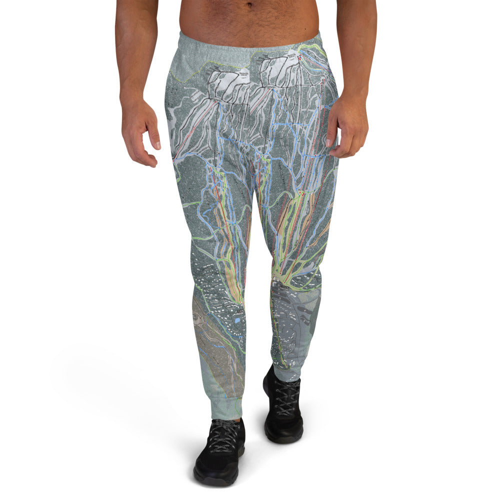 Sugarloaf, Maine Ski Trail Map Men's Mid-Layer - Powderaddicts