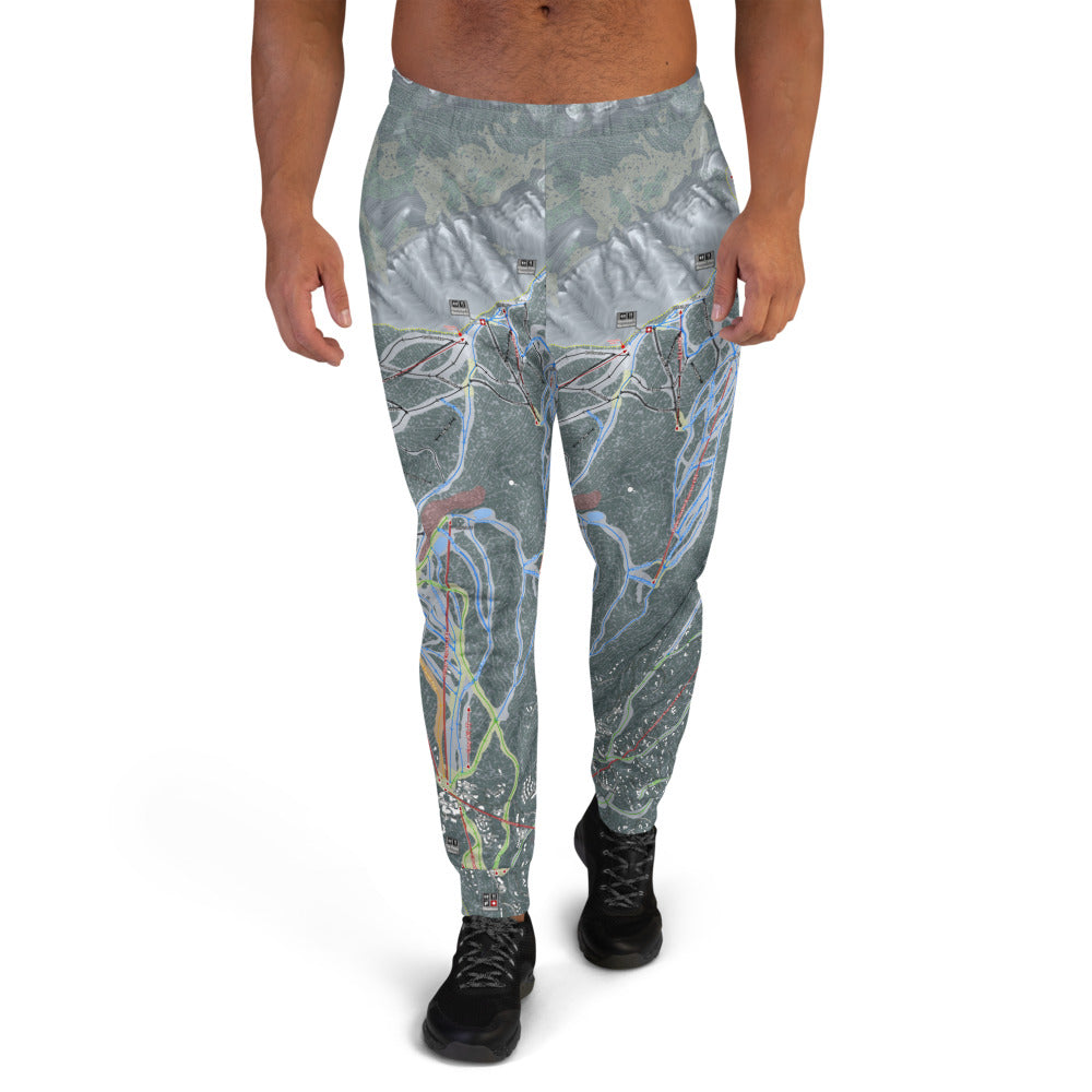 Telluride, Colorado Ski Trail Map Men's Mid-Layer - Powderaddicts