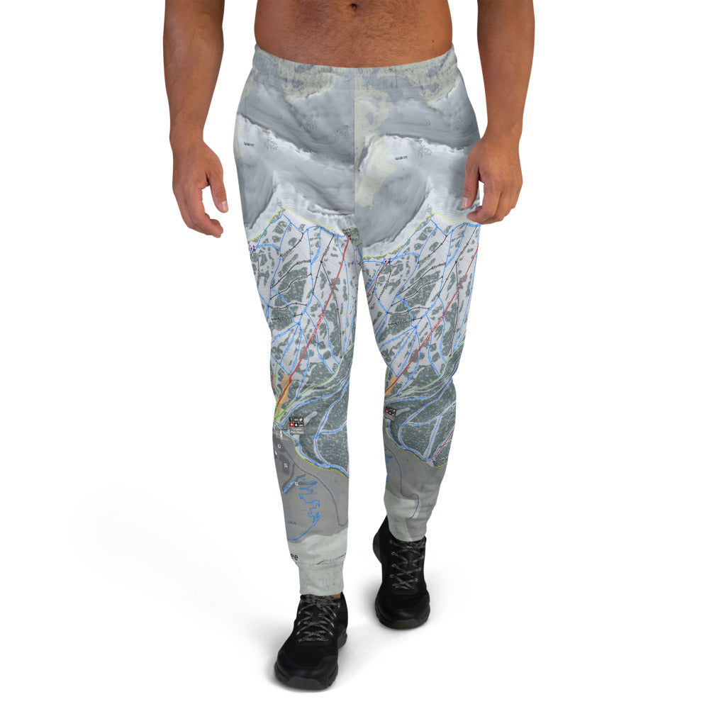 Grand Targhee, Wyoming Ski Trail Map Men's Mid-Layer - Powderaddicts