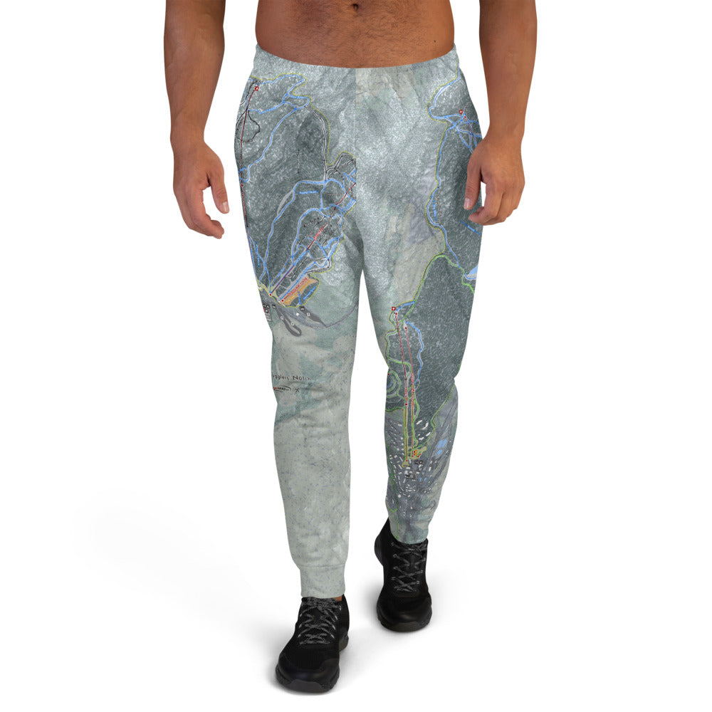 Smuggler&#39;s Notch, Vermont Ski Trail Map Men&#39;s Mid-Layer - Powderaddicts