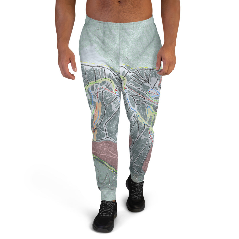 Taos, New Mexico Ski Trail Map Men's Mid-Layer - Powderaddicts
