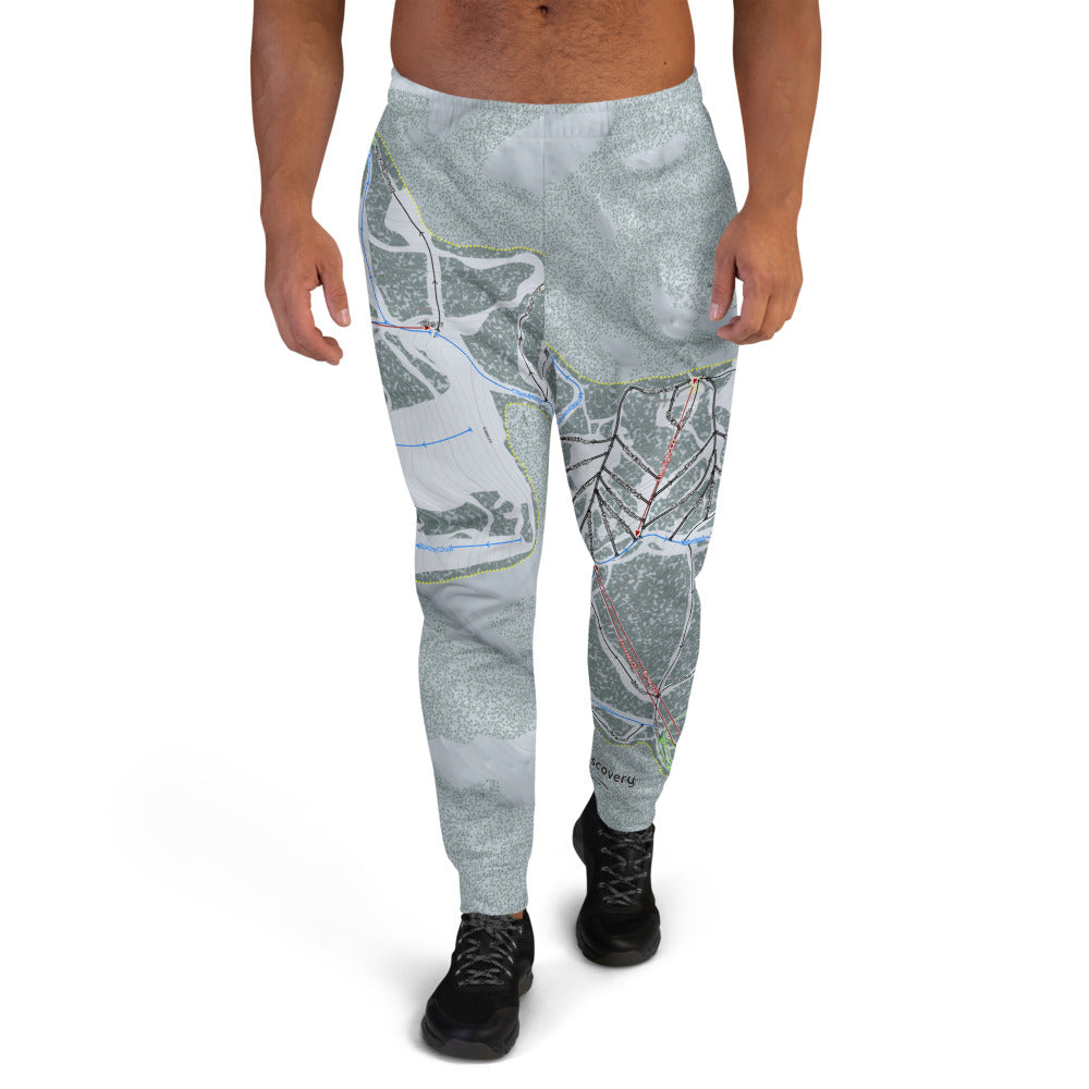 Discovery, Montana Ski Trail Map Men's Mid-Layer - Powderaddicts