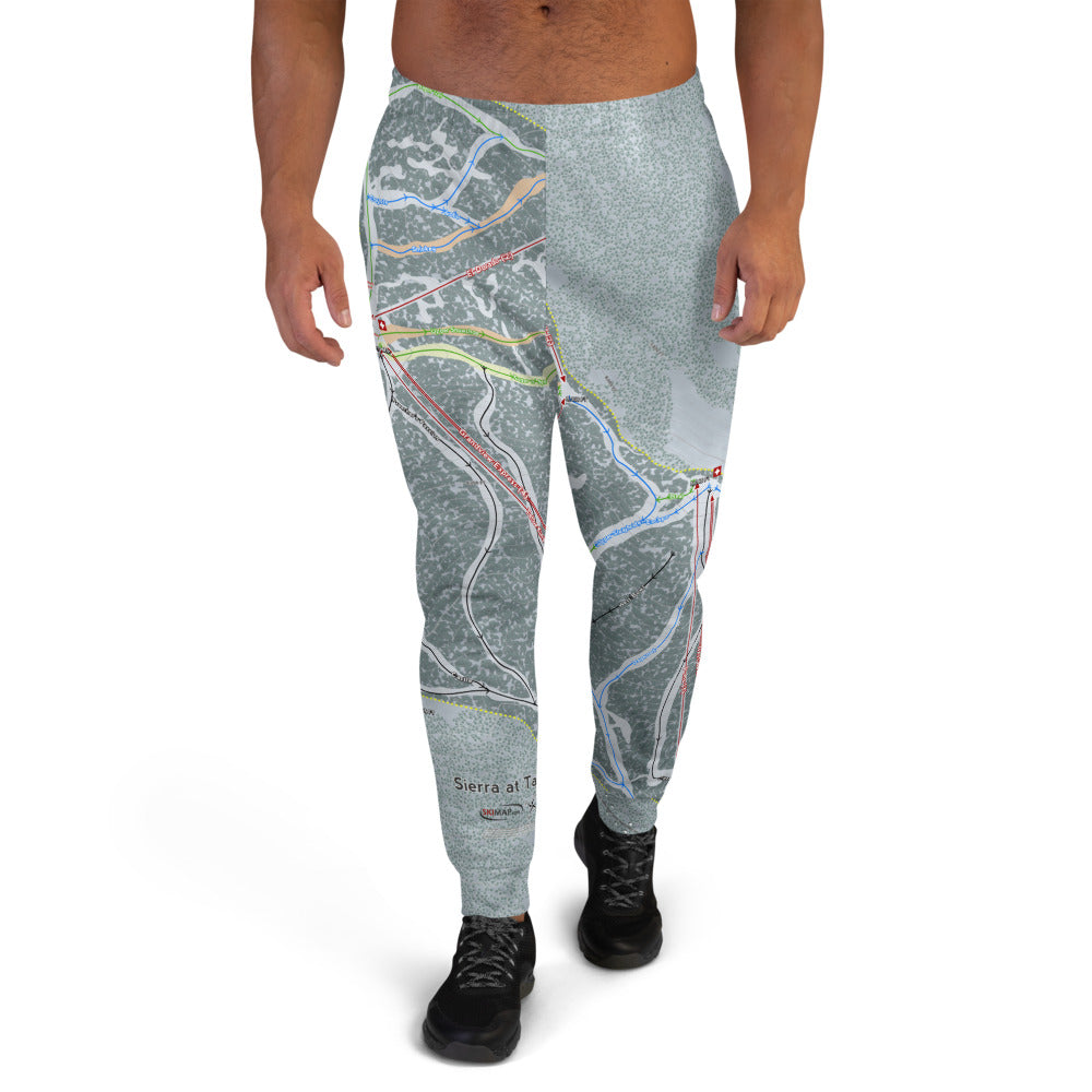 Sierra At Tahoe , California Ski Trail Map Men's Mid-Layer - Powderaddicts