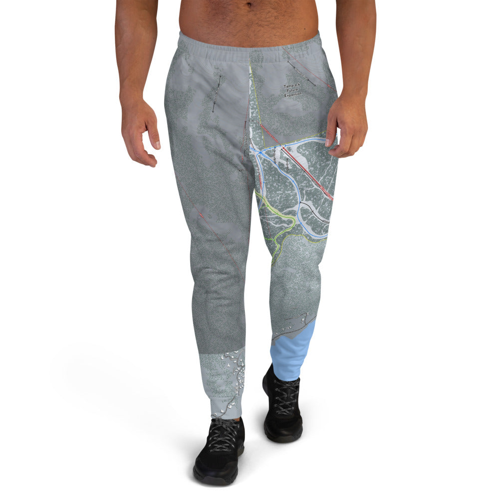 Tamarack, Idaho Ski Trail Map Men's Mid-Layer - Powderaddicts