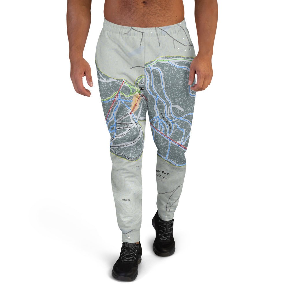 Angel Fire, New Mexico Ski Trail Map Men's Mid-Layer - Powderaddicts