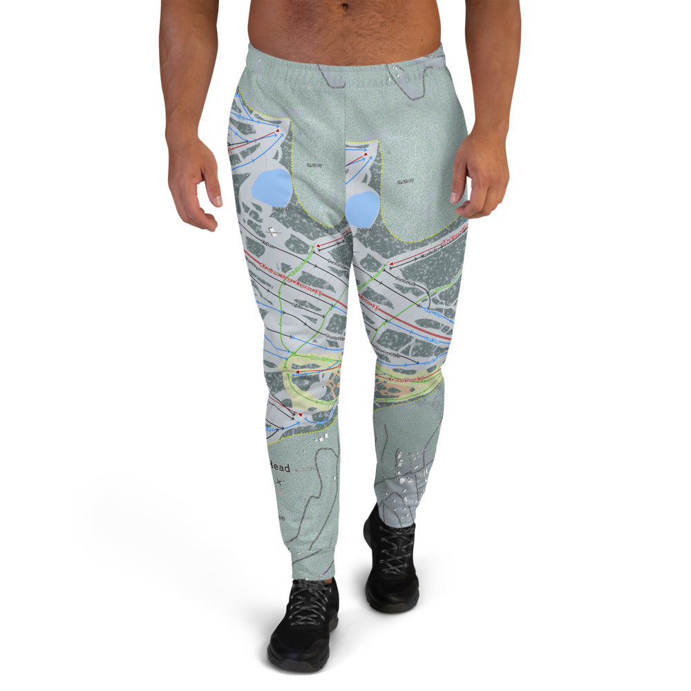 Brian Head, Utah Ski Trail Map Men's Mid-Layer - Powderaddicts
