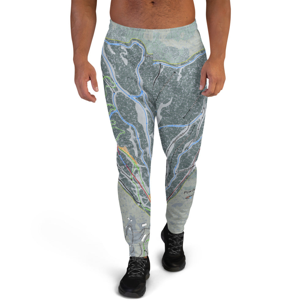 Powderhorn, Colorado Ski Trail Map Men's Mid-Layer - Powderaddicts