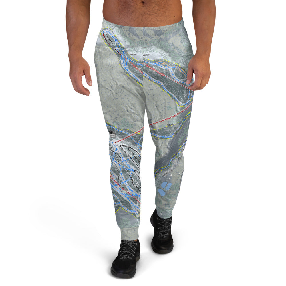 Lutsen Mountains, Minnesota Ski Trail Map Men's Mid-Layer - Powderaddicts