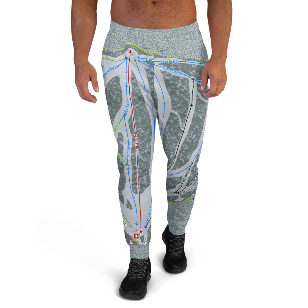 Ferguson Ridge, Oregon Ski Trail Map Men's Mid-Layer - Powderaddicts