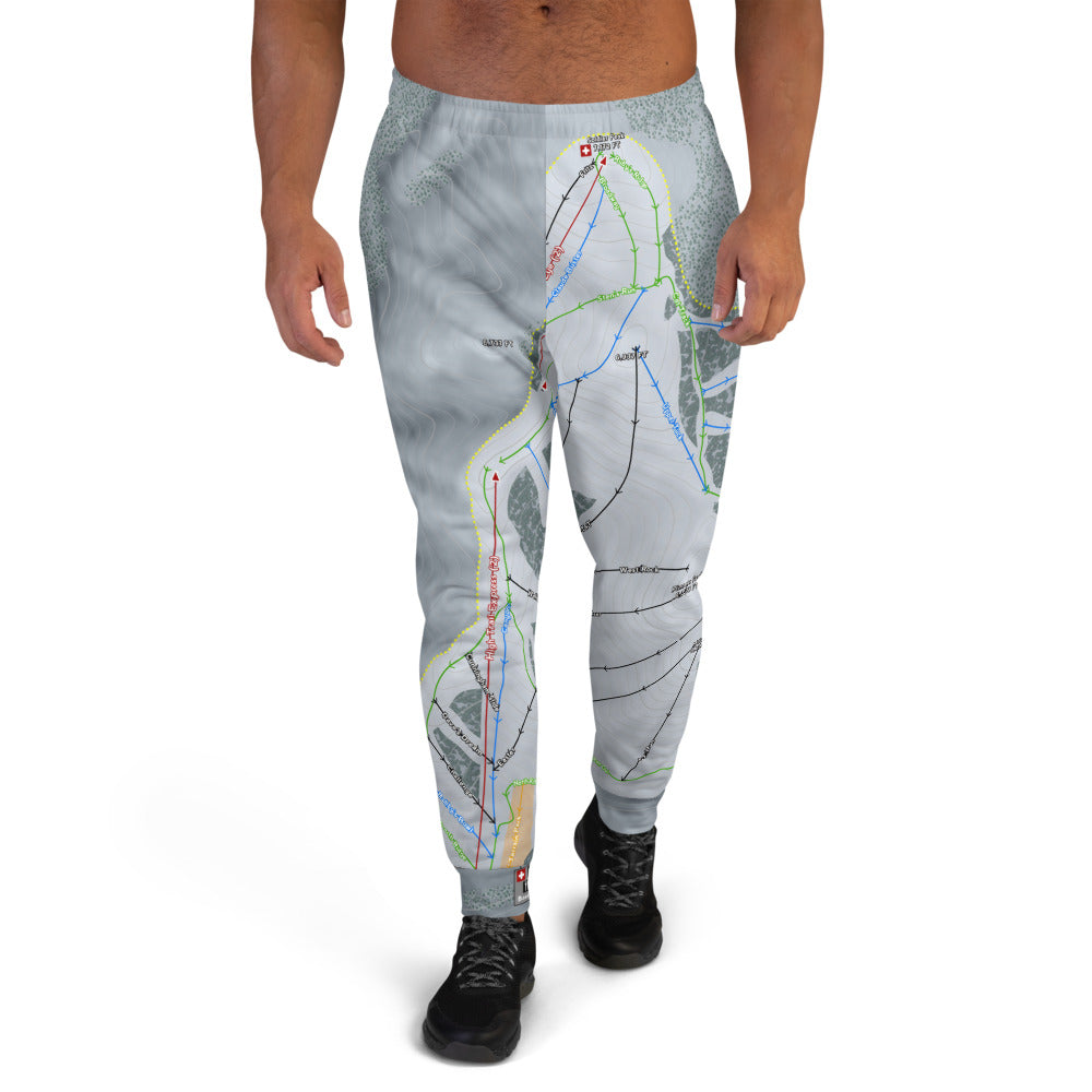Soldier Mountain, Idaho Ski Trail Map Men's Mid-Layer - Powderaddicts
