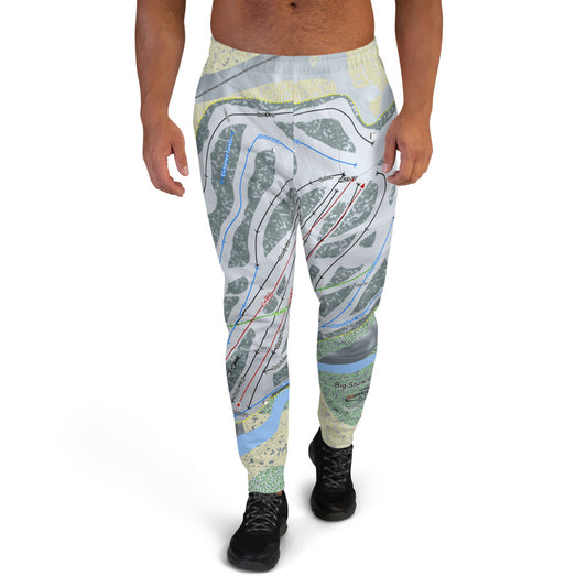 Big Snow BlackJack, Michigan Ski Trail Map Men's Mid-Layer - Powderaddicts