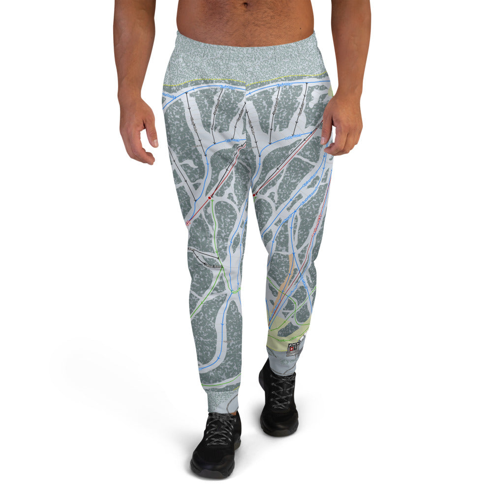 Showdown, Montana Ski Trail Map Men's Mid-Layer - Powderaddicts