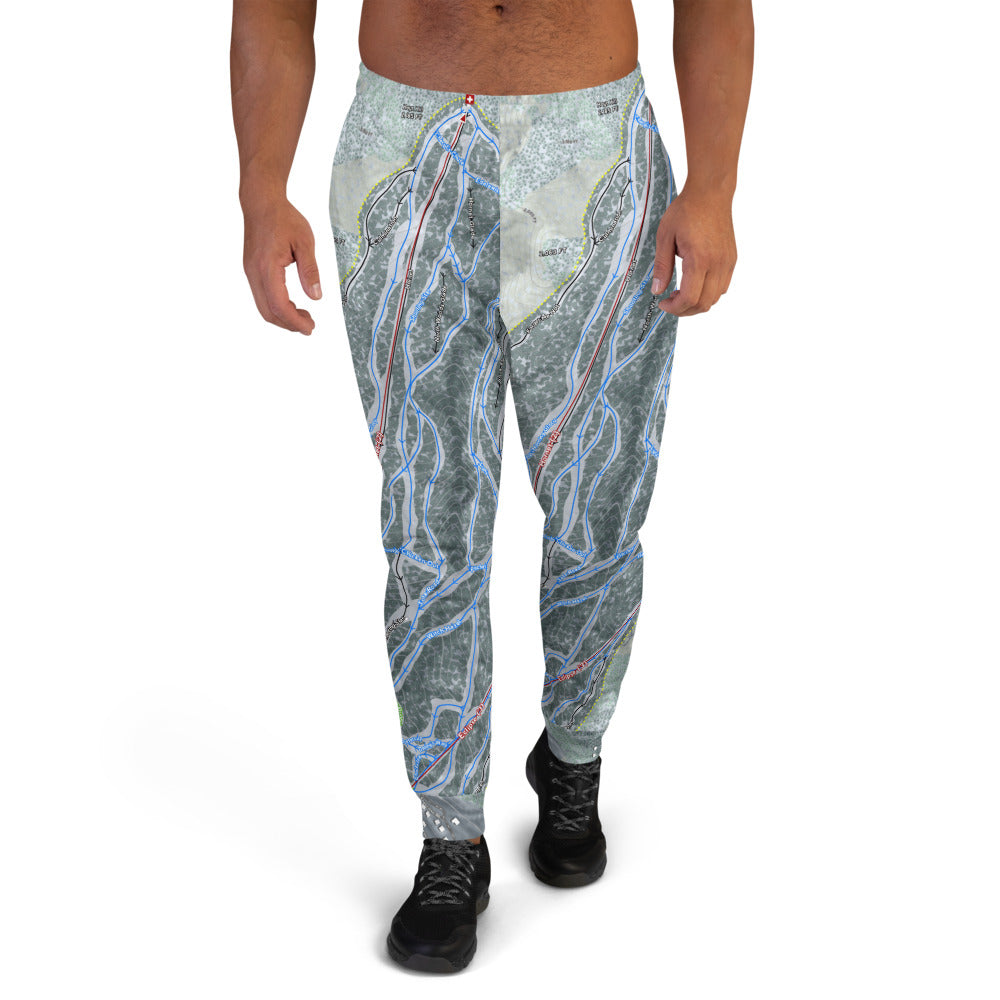 Tenney Mountain, New Hampshire Ski Trail Map Men's Mid-Layer - Powderaddicts