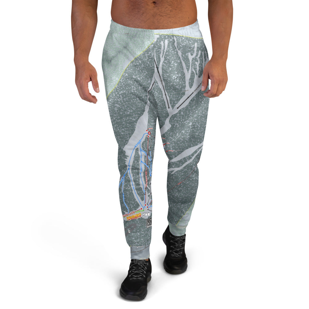 Lee Canyon, Nevada Ski Trail Map Men's Mid-Layer - Powderaddicts
