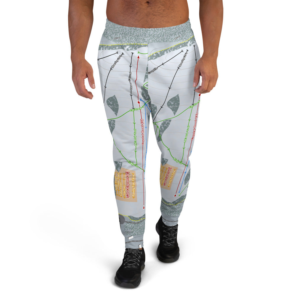 Soda Springs, California Ski Trail Map Men's Mid-Layer - Powderaddicts