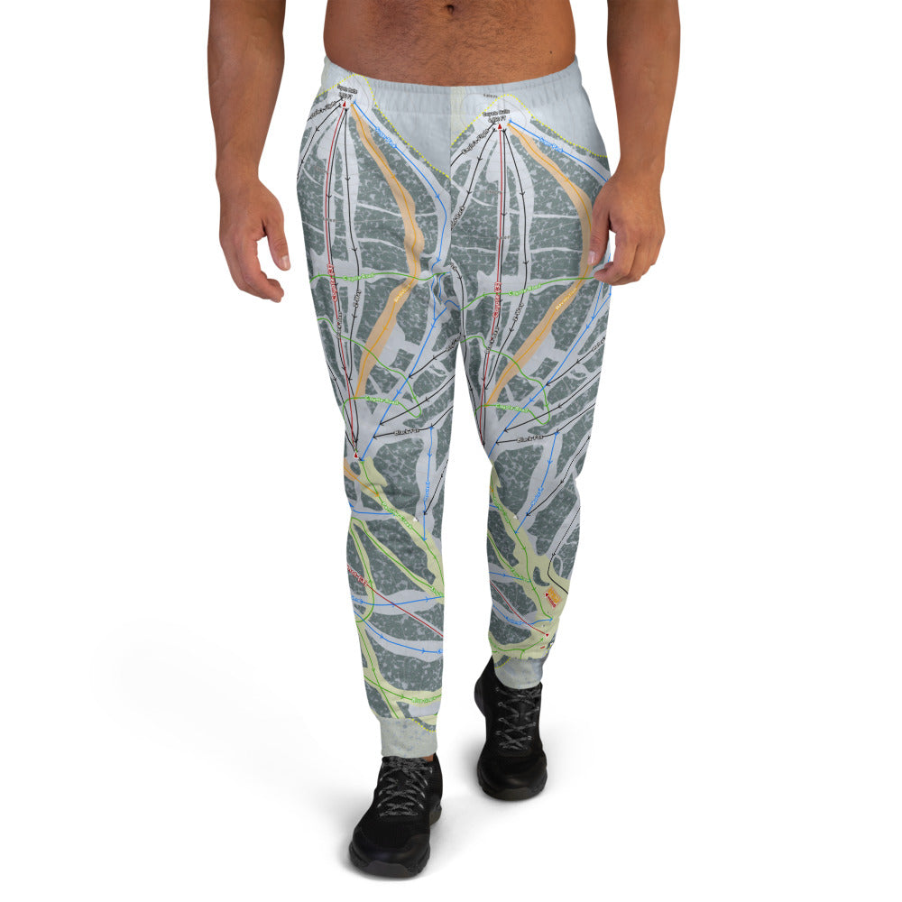Mt. Shasta, California Ski Trail Map Men's Mid-Layer - Powderaddicts
