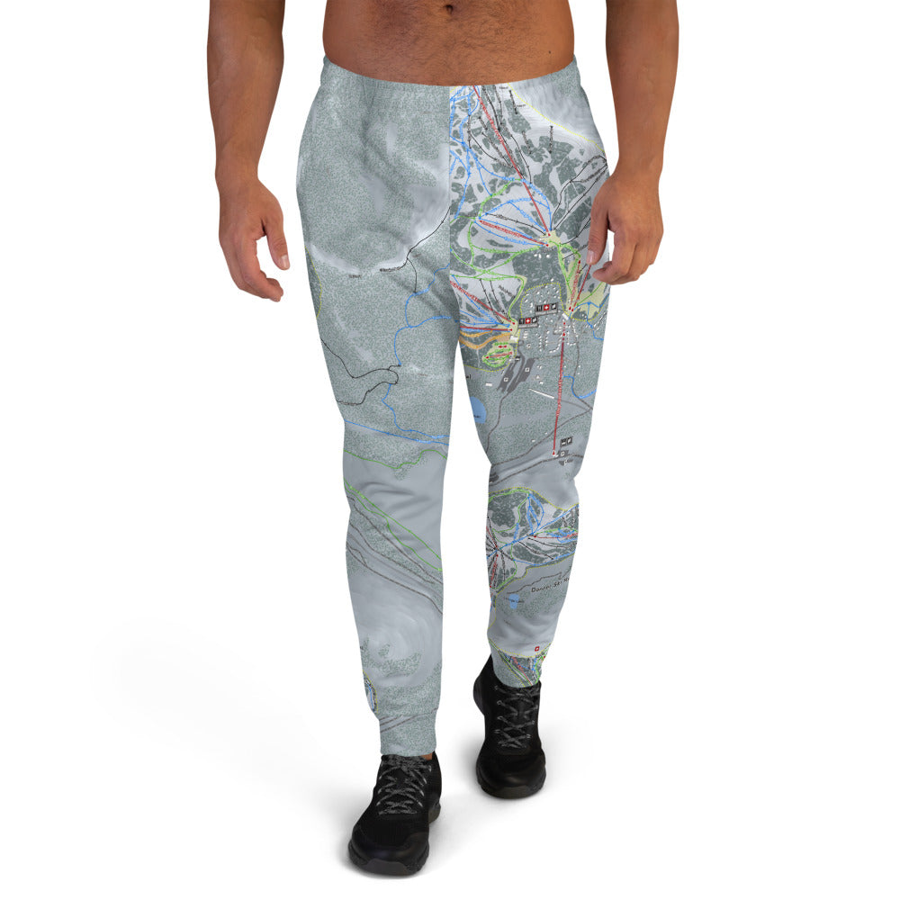 Donner Pass, California Ski Trail Map Men's Mid-Layer - Powderaddicts