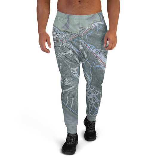 Panorama, British Columbia Ski Trail Map Men's Mid-Layer - Powderaddicts