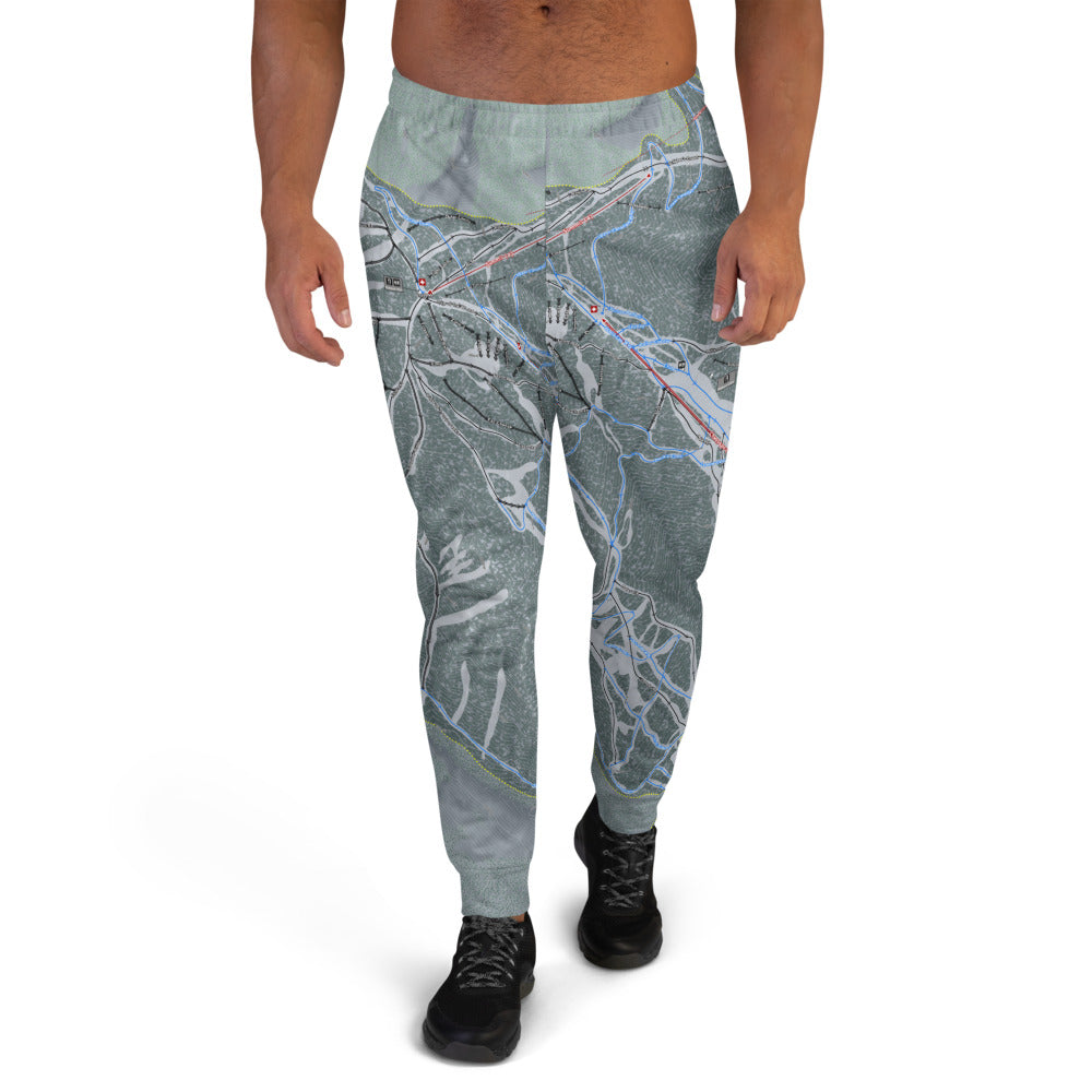 Panorama, British Columbia Ski Trail Map Men's Mid-Layer - Powderaddicts