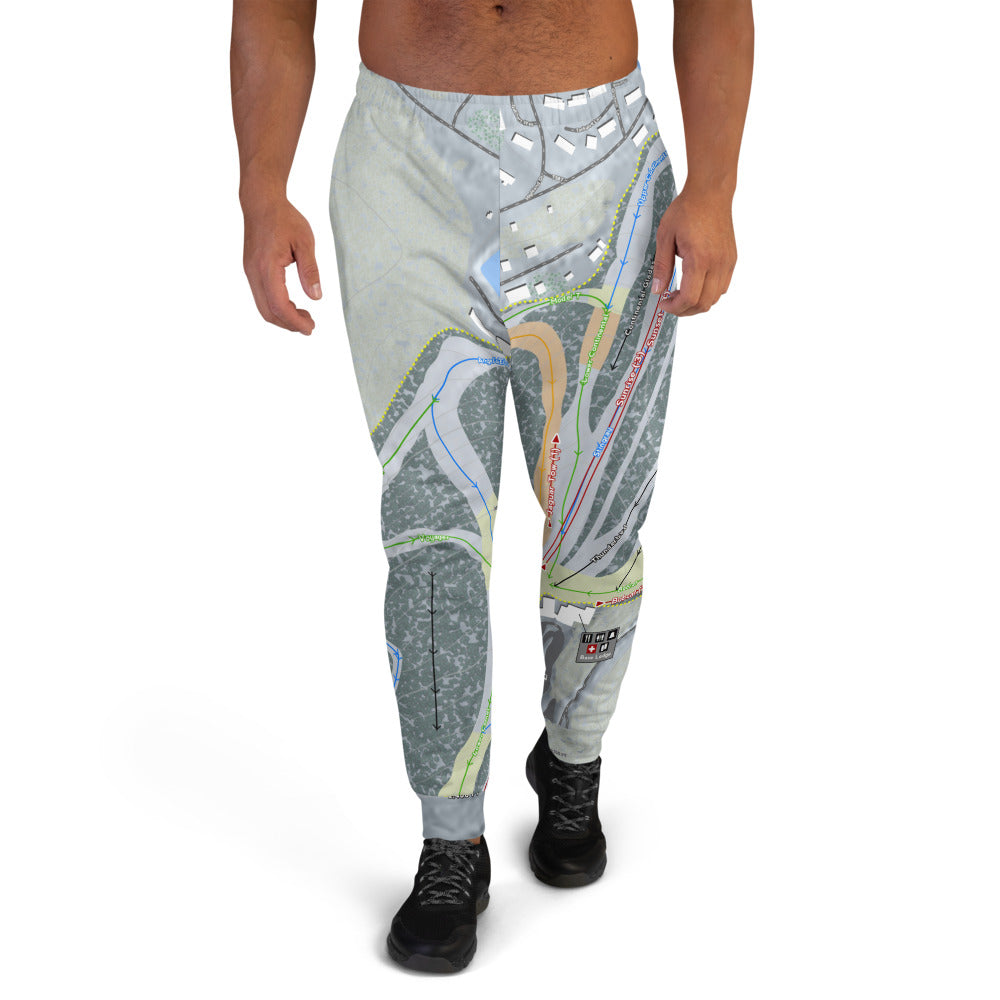 Hidden Valley, Pennsylvania Ski Trail Map Men's Mid-Layer - Powderaddicts