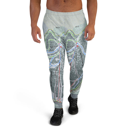 Whaleback Mountain, New Hampshire Ski Trail Map Men's Mid-Layer - Powderaddicts