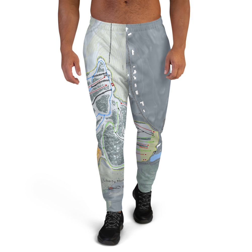 Liberty Mountain, Pennsylvania Ski Trail Map Men's Mid-Layer - Powderaddicts