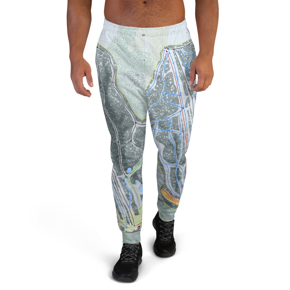 Bigrock Mountain, Maine Ski Trail Map Men's Mid-Layer - Powderaddicts