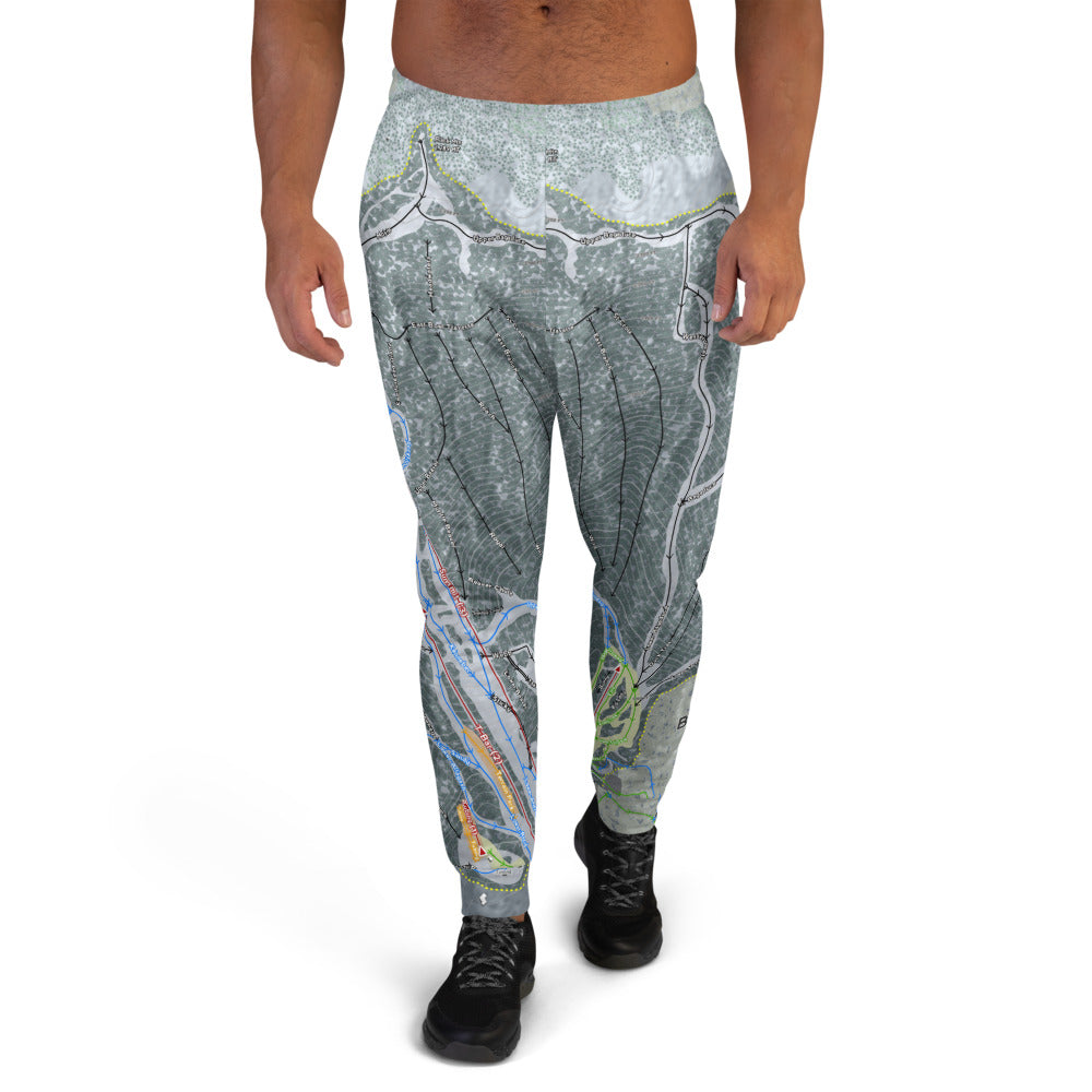 Black Mountain, Maine Ski Trail Map Men's Mid-Layer - Powderaddicts