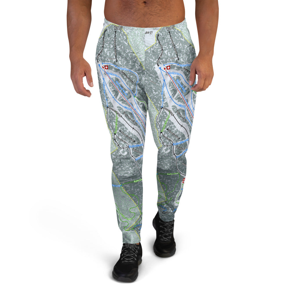 Camden Snow Bowl, Maine Ski Trail Map Men's Mid-Layer - Powderaddicts