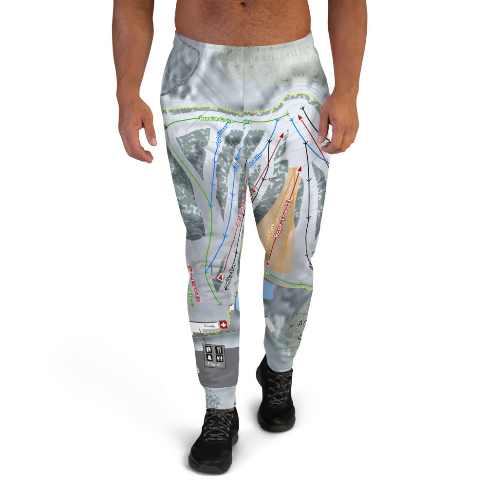 Andes Tower, Minnesota Ski Trail Map Men's Mid-Layer - Powderaddicts