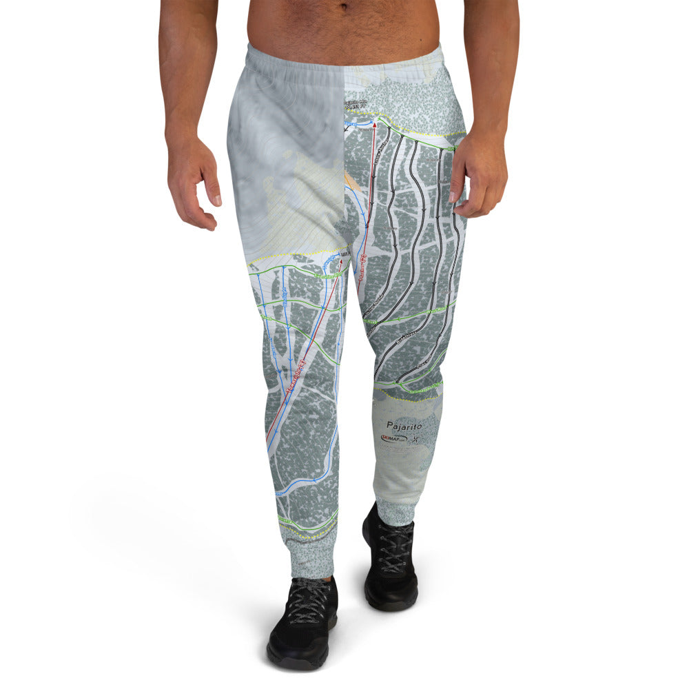 Pajarito, New Mexico Ski Trail Map Men's Mid-Layer - Powderaddicts