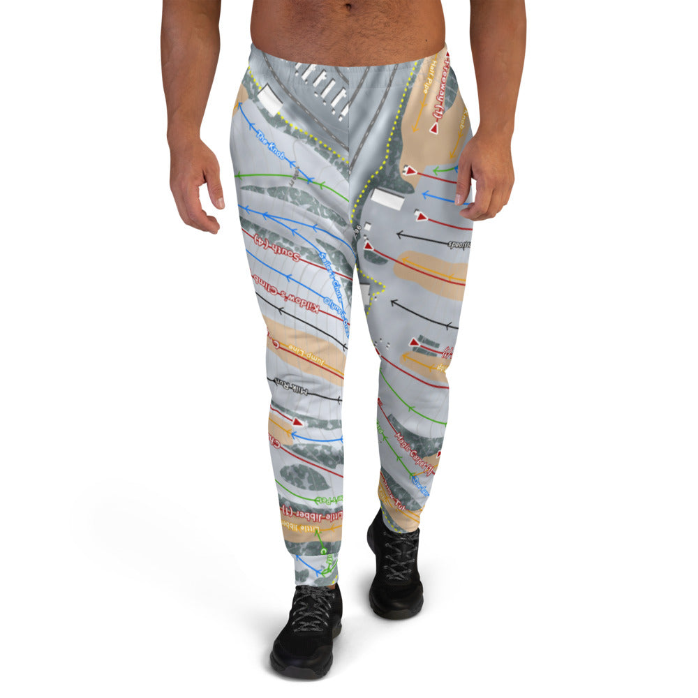 Buck Hill, Minnesota Ski Trail Map Men&#39;s Mid-Layer - Powderaddicts