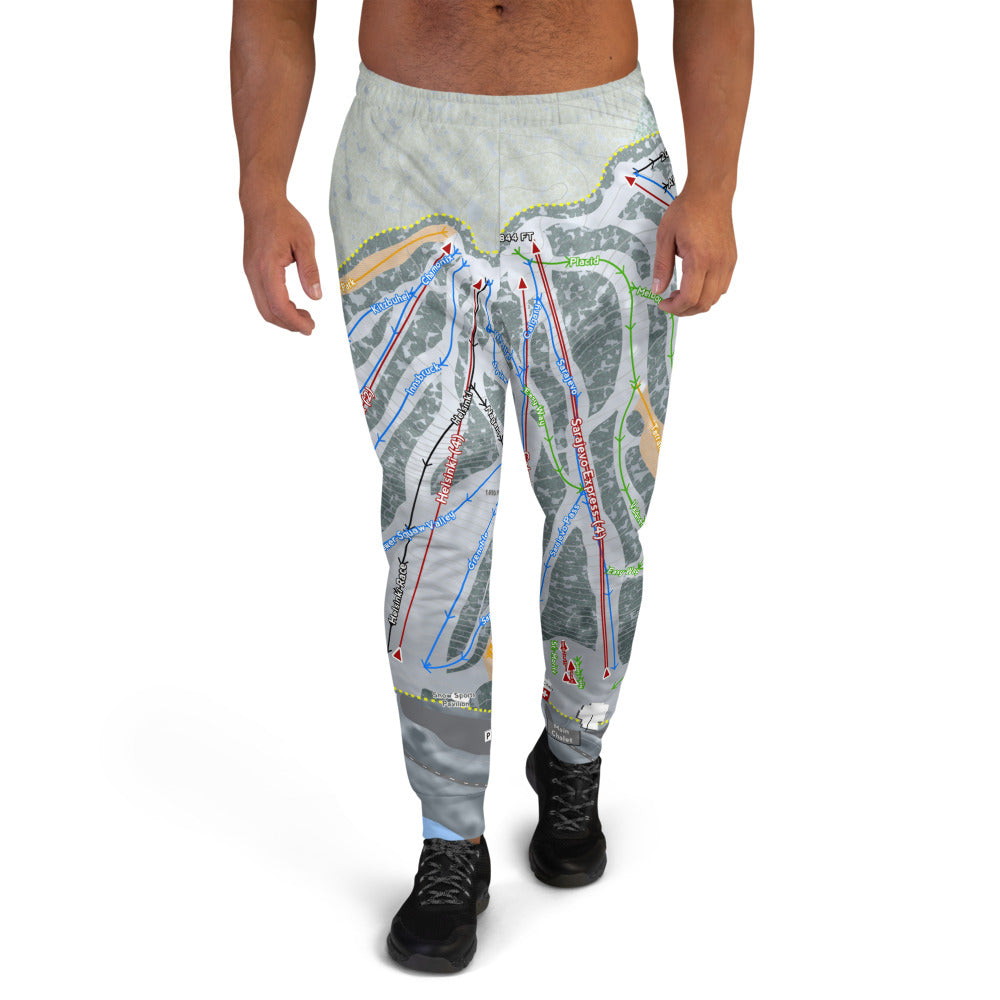 Giants Ridge, Minnesota Ski Trail Map Men's Mid-Layer - Powderaddicts