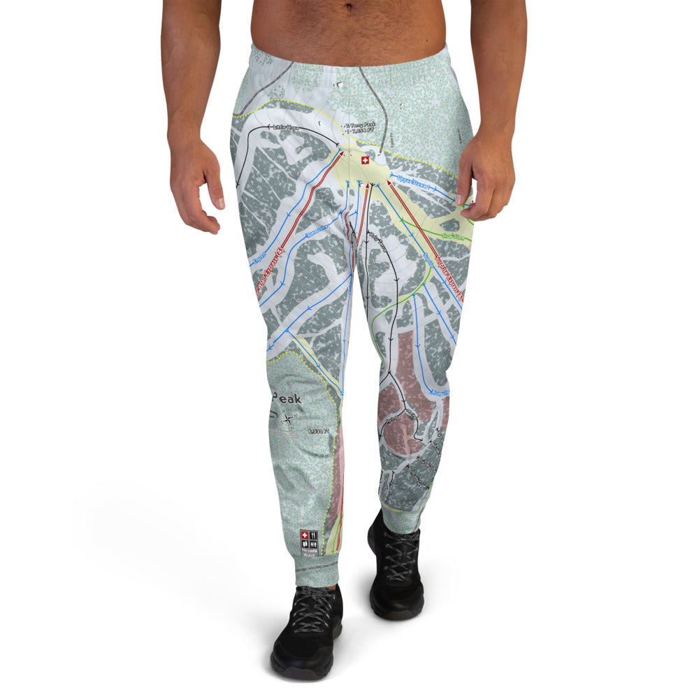 Terry Peak, South Dakota Ski Trail Map Men's Mid-Layer - Powderaddicts